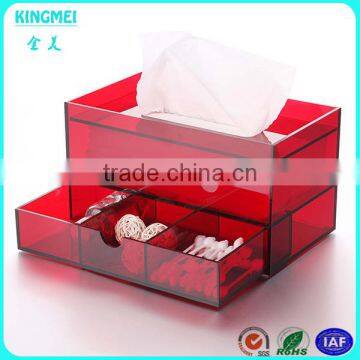 Acrylic Rectangle Cube Napkin Display Tissue Paper Box, Acrylic Napkin Display Holder photo-6