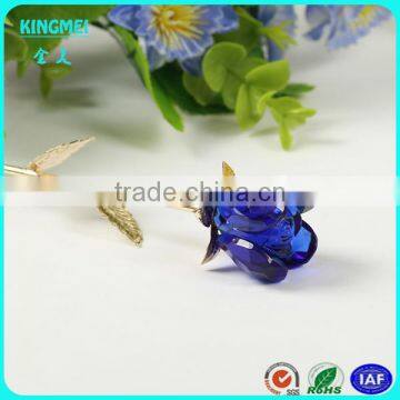Handmade Crystal Craft Pink Rose Crystal Flower in Artifical Designs photo-2