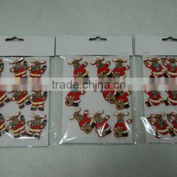 Christmas wooden sticker decoration JA02-11307A-B-C