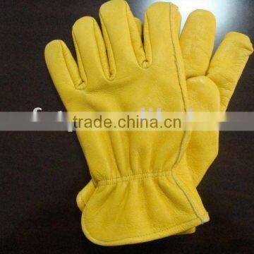 Golden cow grain driver glove