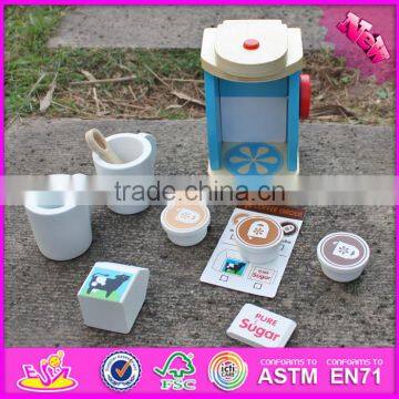 2016 New Design Simulation Home Play Mini Wooden Kids Coffee Maker W10D147 photo-6
