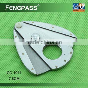 CC-1011 7.6cm 2CR13 Stainless Steel Fan-Shaped Full Metal Cigar Cutter