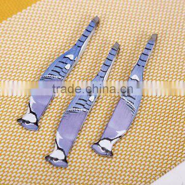 High quality animal cartoon shape best price 430 stainless steel eyebrow tweezer in beauty salon