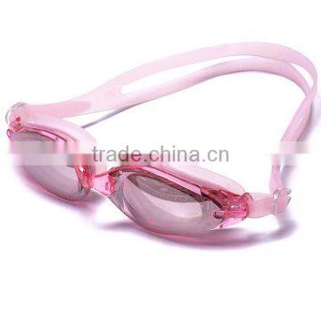 Silicone Adult Mirrored Hot Sale swimming glasses with changealble nosebelt