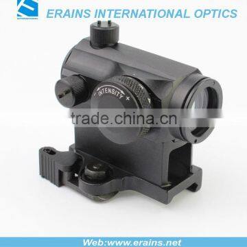 Compact red/green dot sight with elevated quick release mount