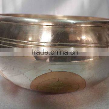 Best Selling Silver Plated Tibetan Meditation & Healing Singing Bowl photo-2