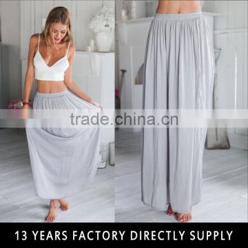 2016 new fashion girls fancy long chiffon skirts designs in good quality