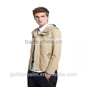 Latest Fashion Men Jacket With Hood for Autumn