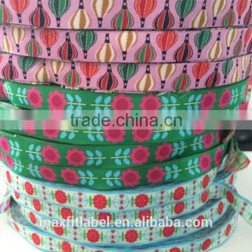 china fashion high quality custom polyester satin ribbon woven ribbon