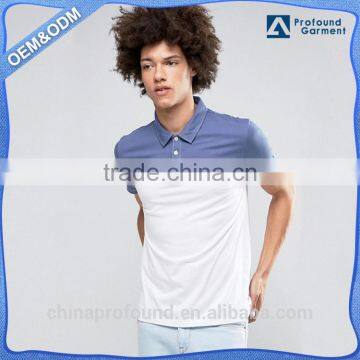 Mens T-shirt Polo Custom Design Dip Dye Polo Tshirt Dye Dip New Models Fashion Tee China Manufacturer 2016