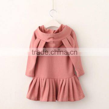 High Quality 2017 Autumn Long Sleeve Kids Girl Dress With Hat/Cap photo-5