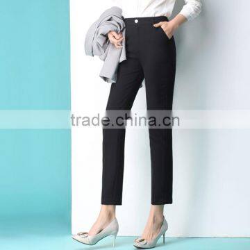 Casual Business Suit Pants Nine Pants Dress Show Small Occupation All-match Smoke Tube Small Straight Legged Trousers Custom photo-3