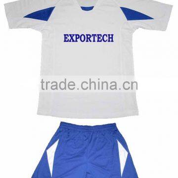 Quality White & Blue Soccer Kit