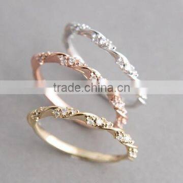 Simple Design Plain Style All Kinds of Eternity O Ring Thin Promise Ring for Wedding photo-5