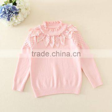 baby girls pure cotton sweater/kids sweater 2 color white and pink