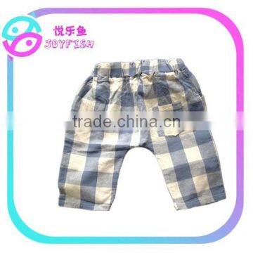 Children's Linen Big Check Shorts photo-4
