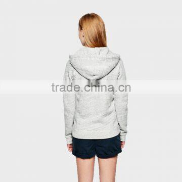 Ladies Sportswear Gray Hoodies 100%Cotton Pollover photo-2