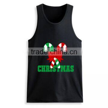 Latest Fashion Printing Design Custom Wholesale Mens 100 Cotton Tank Top photo-2