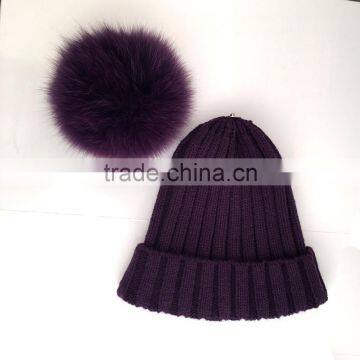Myfur Winter High Quality Warm Wholesale Knitted Hats for Woman photo-3