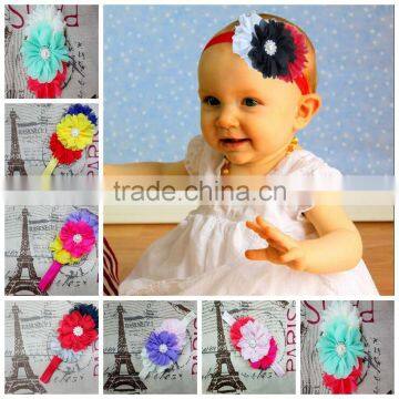 Girl Soft Hair Bands Baby Elastic Flower Headband