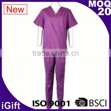 Popular Purple Medical Nurse Uniform Hosptial Uniform