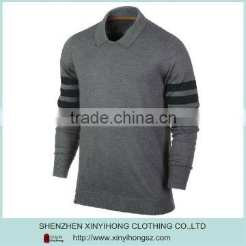 Hot Selling Mens Brands Polo Collar Gym Knitwear