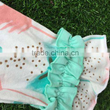 Wholesale Little Girls Boutique Remake Clothing Sets Girls Capri Sets Girls Ruffle Pant Set Girls Boutique Clothing Spring 2016 photo-3