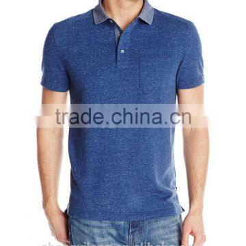 2016 cheap high quality hot sale oxford collar short sleeve contrast color mens polo shirts