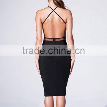 European Fashion Backless Bodycon Dresses Sexy Package Hip Dress For Sale 2016 photo-4