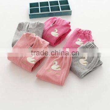 Wholesale New Style Velvet Girls Casual Kids Clothing Set photo-2