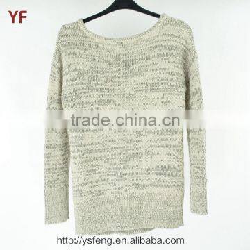 Boat Neck Knitting Pattern 2015 Men's Wool Sweater photo-2