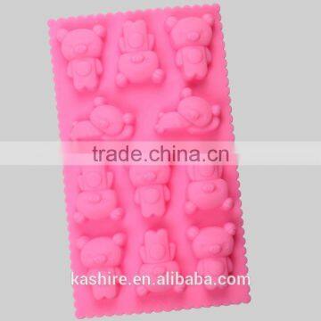 2015 High Quantity Easy Bear Shaped Silicone Kitchen Diy Cake Mould,choaolate Mould,soap Mold photo-3