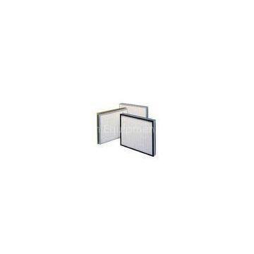 Light weight Mini - pleat Clean Room HEPA Filter for cleanroom with Galvanised sheet Frame