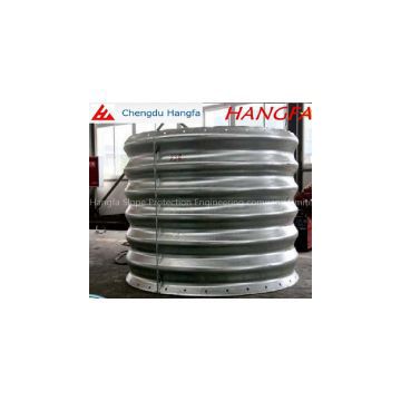 Galvanized corrugated steel pipe culvert with flanges