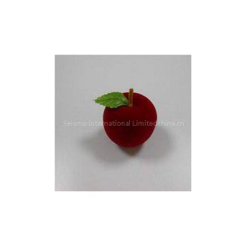 Apple Shape Velvet Ring Box