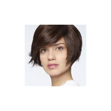 Convenient Bobs Auburn Monofilament Synthetic Wigs