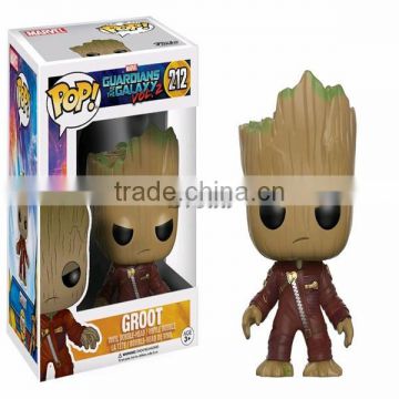 2017 New Movie Guardians of the GalaxyII Marvel pop ,Groot#212 super hero pop figure dolls,Groot PVC action figure wholesale