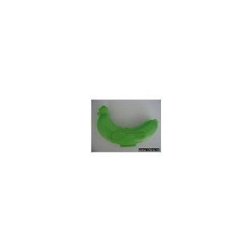 Plastic banana protector(promotional fruit protector,Banana case with 1pcs fork)