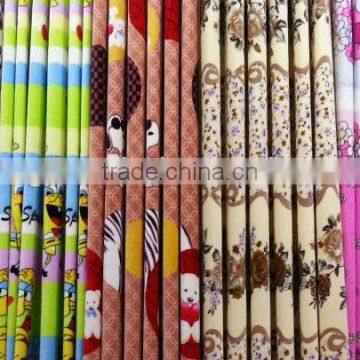 100 polyester printed flannel fabric