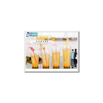 Custom printed disposable PP/PET plastic cup with lid
