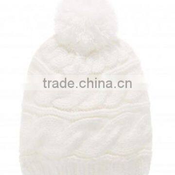 100% Acrylic Custom Plain Beanie Pom Beanie Hats Wholesale