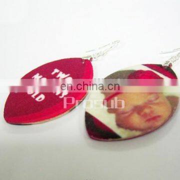 Hot new product for 2015 DIY personalized zinc alloy oval earrings for young girl