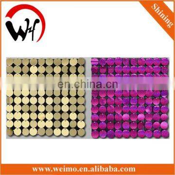 2015 New Shiny sequin panel mirror sheet
