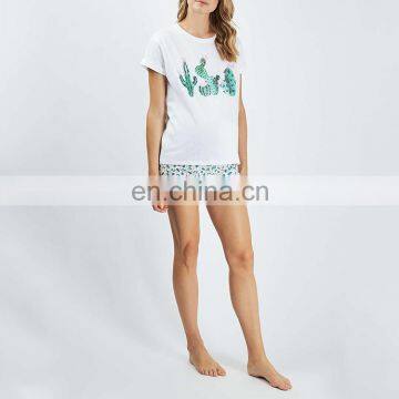Latest Fashion Designs Wholesale Custom Printing Cotton Women t Shirt photo-3