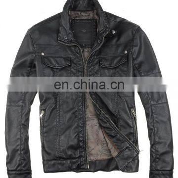 2015 new model designer wholesale man leather jacket