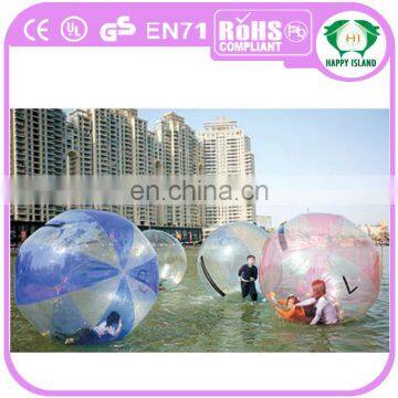 HI 2m DIA 1.0mm Inflatable Water Ball Water Walking Ball For Rental