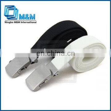 Canvas Belt With Metal Buckle Flat Belt Buckle Hardware