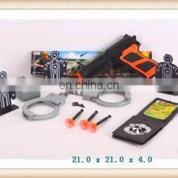 hot sale toys police play set with gun handcuffs