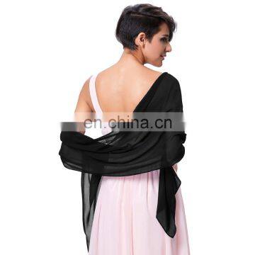 Kate Kasin Stock 72*18" Scarf Wrap Neckerchief Scarves Chiffon Bridal Evening Dress Shawls KK000229-8