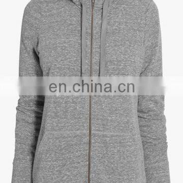 High quality zipped up womens cheap hoodies